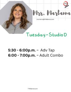 Mrs. Marlanna's Schedule Mrs. Marlanna's Schedule