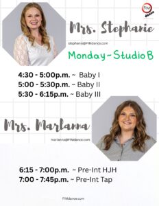 Mrs. Stephanie's Schedule